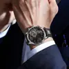 Relógio de Negócios Transfronteiriço, Relógio Wokai Quartz Tiger, Relógio Masculino Casual com Pulseira de Couro, Atacado de Relógios Masculinos