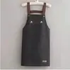 Delantal Hogar Cocina Impermeable y a Prueba de Aceite Ropa de Trabajo Impresión de Logo para Mujer Delantal Especial para Catering JS0011
