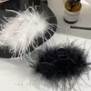 Presilha de Cabelo de Pena Viral da Moda Estilo Fada Ins Desejo Puro Versátil Elegante Simples Moda Presilha de Cabelo