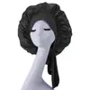 [Camada Única Costura Média 36cm] Laço de Fita de Cetim Popular da Amazon Touca de Cabelo Imitação de Seda Touca de Banho