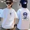 Camiseta de Verano Nueva Estilo Manga Corta Algodón Puro para Niños Estilo Coreano Top de Manga Corta para Niños Ropa Infantil de Moda