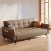 Sofá cama con tela simple resistente a los arañazos de gato, adecuado para uso en recepción y sala de estar, un sofá cama plegable para espacios pequeños, doble propósito