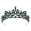 Accesorios para el Cabello Transfronterizos Corona Simple de Princesa Diadema de Pedrería Corona de Pasarela Galvanizada Diadema Suministro de Exportación Directa