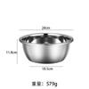 Bacia de Aço Inoxidável Doméstica Multiuso Bacia de Sopa para Cozinha Bacia para Legumes Bacia para Bater Ovos Bacia Espessada de Aço Inoxidável Multifuncional