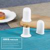 Porta Palillos de Cerámica Simple Blanco Puro Cabeza Redonda Cabeza Plana Octogonal Bote para Palillos Hotel Club Restaurante Vajilla