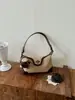 Nova bolsa de mão estilosa com estampa de leopardo para mulheres, bolsa de ombro retrô da moda e de alta aparência, bolsa de ombro versátil para o dia a dia