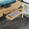 Bandeja de Teclado Extensão de Mesa Prancheta Gaveta Deslizante Sem Furo Sob a Mesa Suporte para Mouse de Computador Tipo Extensível