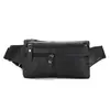 Riñonera personalizada, bolso cruzado de negocios, color liso, nueva bolsa cruzada casual para hombre, riñonera de cuero suave para hombre, bolso de hombro pequeño