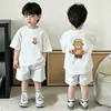 2026 Novo Estilo Camiseta de Verão de Manga Curta Infantil para Meninos, Algodão Puro, Estilosa e Leve