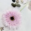 Decoração Floral de Casamento Flores Artificiais Haste Única Flor-de-Lis Crisântemo Flor Falsa Tecido Escovado Material de Flor Artificial Flores Artificiais Feitas à Mão