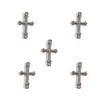 Venda Quente Transfronteiriça Liga de Metal Multicor Pingente de Cruz Acessórios para Joias DIY Pulseira Chaveiro Pingente de Brinco T112