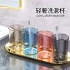Vaso para enjuague bucal Vaso simple para cepillado Vaso dental creativo transparente con personalidad para parejas Vaso de plástico engrosado para uso doméstico