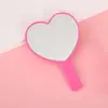Espelho com Cabo de Coração, Espelho de Mão Fofo, Espelho de Maquiagem de Coração, Espelho de Lado Único em Formato de Coração para Meninas Levarem como um Pequeno Presente