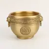 Atacado do Fabricante Cilindro de Cobre Cilindro de Arroz Cilindro de Latão Lingote Cilindro Baifuku Cilindro Dragão Cilindro da Fortuna e Longevidade Ornamento de Tigela Tesouro de Mesa