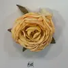 Rosa de princesa artificial vintage con borde quemado, flores falsas con borde quemado para decoración de pared de flores de boda en Instagram, accesorio para caja de regalo de flor para pasador de pelo DIY