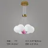 Lámpara de Globos Franceses Croissant Lámpara Principal de Sala de Estar Lámpara Colgante Planeta Bauhaus Lámpara Principal de Dormitorio Lámparas Creativas de Personalidad Frijol Mágico