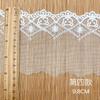 Accesorios de encaje al por mayor, bordado de malla blanca, código de barras de seda de leche, accesorios hechos a mano, encaje de malla decorativo