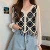Estilo Étnico Nuevo Casual Tejidos de Punto Bordados Bordados Temperamento Ropa para Mujer Venta al por Mayor Estilo Corto Tendencia Estilo Chino
