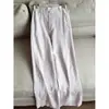 2026 Novo Estilo Linho Slim-Fit Confortável Calça Reta Estreita Calça Longa Calça Wide-Leg Atacado H02Fk2693
