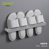 Estante para zapatillas sin perforaciones para baño, estante de almacenamiento para inodoro, artefacto para guardar zapatos, estante para colgar en la pared del inodoro, escurridor
