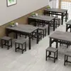 Restaurante Cantina Lanchonete Bar de Lanches Mesa Novo Estilo Sala de Jantar Barraca de Rua Mesa e Cadeira de Jantar Mesa de Jantar Retangular Comercial
