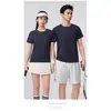 Nova Camiseta Casual de Manga Curta de Verão Versátil Confortável Unissex Roupas de Secagem Rápida Camiseta Esportiva com Logo Estampado