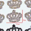 Coroa Vazada Strass de Cristal Strass Hot-Fix Decoração de Vestido de Noiva Acessórios de Penteado Acessórios para Roupas Adesivos com Padrão de Strass Hot-Fix