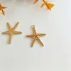 Pingente de Estrela do Mar em Liga Retro Pingente Acessórios DIY Pingente de Pulseira Pingente de Colar Acessórios de Joias Artesanais