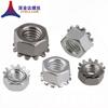 Tuerca K de acero inoxidable 304 con diente tuerca de liberación multidiente tornillo de cabeza con tapa K M3M4M5M6M8M10