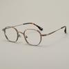 Gafas Danyang Monturas de Gafas de Titanio Puro Retro Japonés Gafas de Prescripción Lisas Montura Cuadrada Monturas de Gafas de Borde Ancho Kbt98842