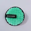 Esponja Desmaquillante Base Agua Perezosa de Rejilla de Piña, Esponja Limpiadora Facial de Doble Cara, Herramienta Suave para Baño y Limpieza Facial