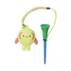 Padrão de desenho animado de golfe, unha de bola, corda trançada de milho, cabeça de borracha macia alargada, baixa resistência, 83mm, Tee de bola de plástico