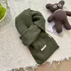 Cachecol de Lã Macio Versátil de Cor Sólida para Mulheres Outono e Inverno Estiloso Branqueador Cachecol de Lã Estudante para Homens Fabricante