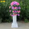 Novo guia de flores de estrada de 42 cabeças, guia de estrada de coluna romana de casamento, estilo de abertura de casamento, cesta de flores para celebração