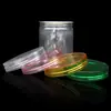 Processamento de tampas personalizadas de alumínio para latas plásticas, garrafas plásticas PET espessadas de grau alimentício, latas transparentes seladas para frutas secas e ameixas