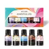 Difusor de Aroma Transfronteiriço Conjunto de Óleos Essenciais Solúveis em Água 5 Peças Óleo Essencial Composto Fragrância de Longa Duração Desodorizante Aroma