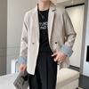 Traje informal de color sólido estilo coreano para hombre, uniforme Dk de alta gama, chaqueta holgada de estilo maduro y ligero, a la moda.