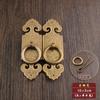 Tirador antiguo chino de cobre puro, tirador recto para puerta de gabinete, tirador de cobre Luca-making Treasure, herrajes para muebles, accesorios de cobre