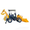 Excavadora y Cargadora Multifuncional para Uso Doméstico, Máquina de Construcción de Tracción en las Cuatro Ruedas para Excavar y Cargar en Huertos