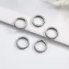 Anillo de Llave de Acero Inoxidable al por Mayorista de Fábrica Anillo Plano de Alambre Plano Anillo de Llave Cadena para Ropa Equipaje Accesorios Anillo para Colgar Juguetes