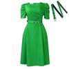 D490 Amazon Comercio Exterior Vestido Grande Plisado Elegante de Moda Nueva de Verano para Mujer Vestido de Comercio Exterior