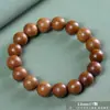 Sándalo Rojo de Hoja Pequeña, Sándalo Rojo Estrella Dorada Indonesio, Secuoya, Cuentas Budistas de Oración Coleccionables, Pulseras de Cuentas Redondas, Pulseras de Regalo, Suministro al por Mayor