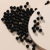 1 Pacote cerca de 15g Atacado Contas de 4mm6mm Artesanais Criativas DIY Joias de Pérolas de Imitação com Furos Pérolas Pretas
