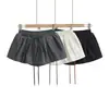Look Juvenil de Chica Atractiva, Falda Corta Elástica con Cordón para Alargar las Piernas, Falda de Flores con Volantes para Mujer, Falda Deportiva Antiexposición para Verano