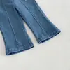 Pantalones Acampanados con Pedrería para Niñas 2026 Nuevo Otoño Jeans Suaves para Bebé Pantalones de Ropa de Otoño para Niños zqk6277