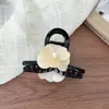 Pinza para el Cabello de Acetato con Flor Dulce de Verano, Perla Versátil Elegante Pinza de Agarre para Cola de Caballo y Semirecogido Pinza para el Cabello en la Parte Posterior de la Cabeza