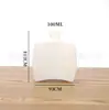 Venta Directa de Fábrica Botella de Aromaterapia sin Llama de 100ml Botella Cuadrada Plana de Vidrio Transparente Difusor de Perfume para Habitación de Hotel Botella Vacía