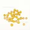 Ouro de bolsa 18K alta cor 4mm contas de seda contas DIY acessórios de joias artesanais pulseira colar material para contas