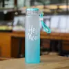 Macarrón Coreano Color Degradado Vaso de Vidrio Escarchado Colorido Vaso de Agua Creativo para Estudiantes Hombres y Mujeres Alto Borosilicato