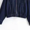 Ins Transfronterizo Europeo y Americano 2026 Nueva Moda Elegante Amazon para Mujer al por Mayor Estilo Coreano Minimalista Holgada Chaqueta de Mezclilla
